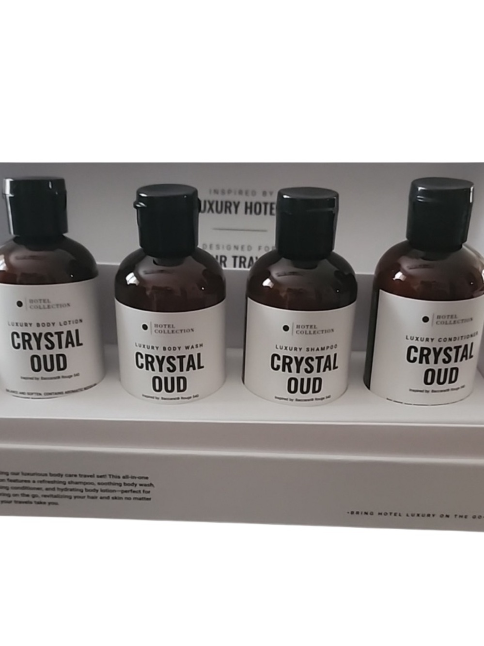 Hotel Collection Crystal Oud Bath & Body Luxury Travel Set - Picture 7 of 7